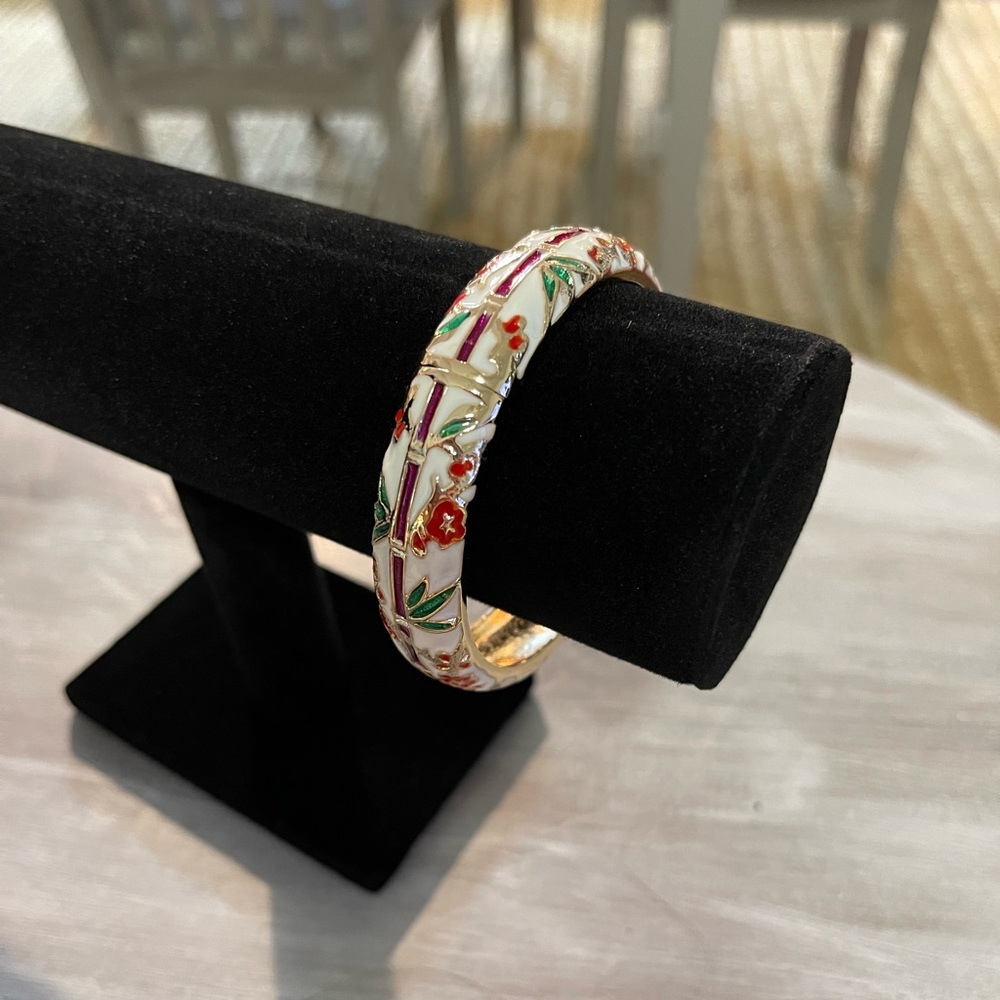 Floral Enamel Bracelet
